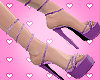 $ Heels Glitter purple