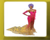 BSU Pink2Gold Lace Gown