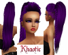Long purple braided hair