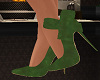 Green Side Bow Heels