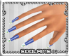 E~ Spring Nails Blue