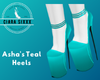Asha's Teal Heels