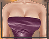 N. Purple Leather Dress