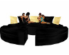 [X]Black and Gold Sofa