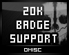 |M| 20K Badge Support