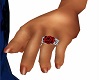 red rose engagement ring
