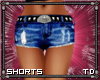 *T Cowgirl Shorts D Blue