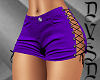 Laced Shorts in Purple