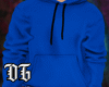 Bleu Hoodie couple
