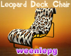 Leopard Deck Chair