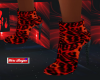 WILD LEOPARD RED BOOTS