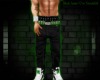 J: Black Jeans V2 Green