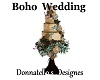 boho wedding cake
