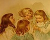 4 Victorian girls heads