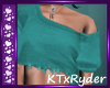 {KT} Ripped Up Teal 