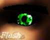 Green demon eyes