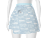 Sky Mini Wrap Skirt