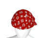 red LV turban 