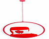 hanging chair red n whit