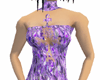 purple scale gown