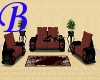[B] Red Couch Set, anim.