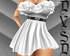 Belted Dress in White