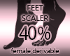 Feet Scaler Resizer 40%