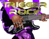 Purple flame Rock Guitar