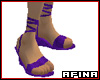 Wedge Sandals Purple