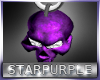 Purple Skull Earrings