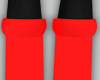 ! red plastic boots