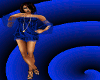 RA}Sexy Blue/Black Dress