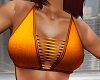 Orange Cutout Top