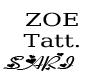 Zoe tattoo