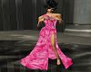 Lng Pink Rose Dress