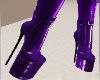 Latex Heels Purple