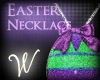 *W* Easter Egg Necklace