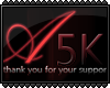 5K Support sticker