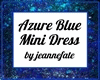 Azure Blue Mini Dress