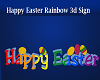 3d Rainbow Easter Sign