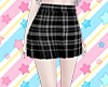 Black Plaid Skirt