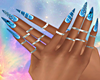 -J- Blue Nails Rings v2