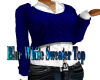 Blue White Sweater Top
