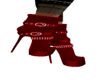 Dark red boots