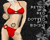 [P] bikini red dotted