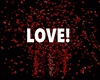 Red Love Heart Particles