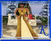 [K] Gold Evening Gown