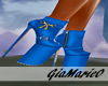 g;Taxi blue boots