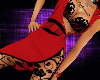 Sexy Lace Dress Red/Blck