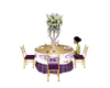 Purple guest table